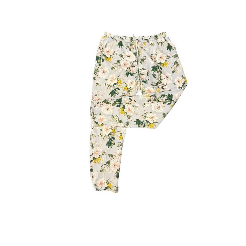 Joie Floral Print Silk Pants Size L